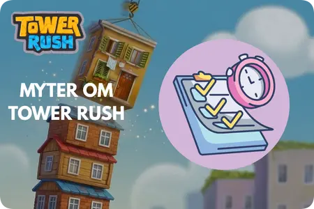Tower Rush RTP på 96-97 % och multiplikator i spelet